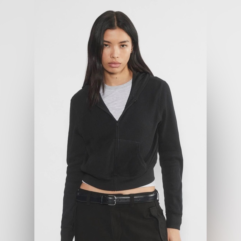 Tna Waffle Zip Up Hoodie